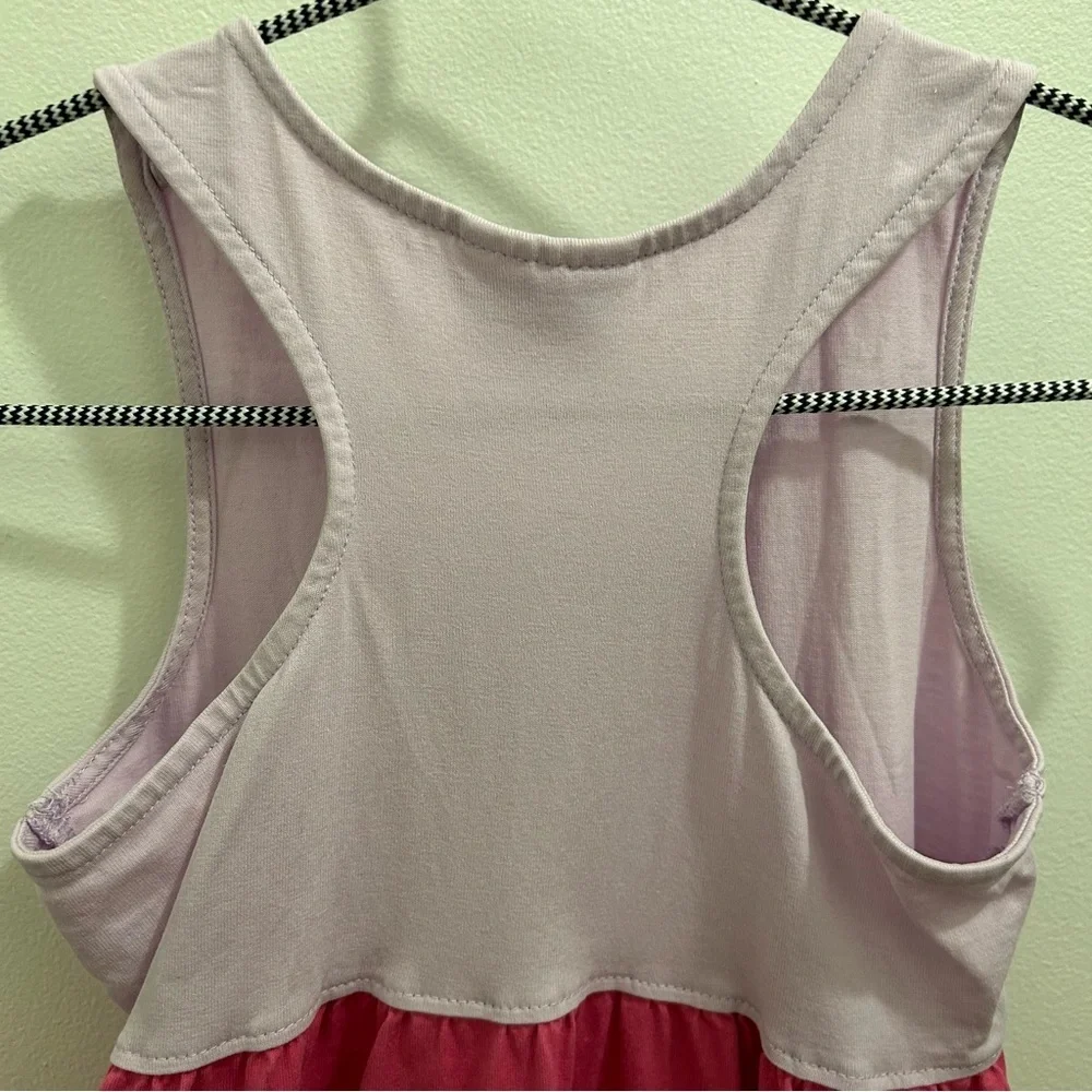 Hanna Andersson Girls Dress size 120 7 color block pink purple blue